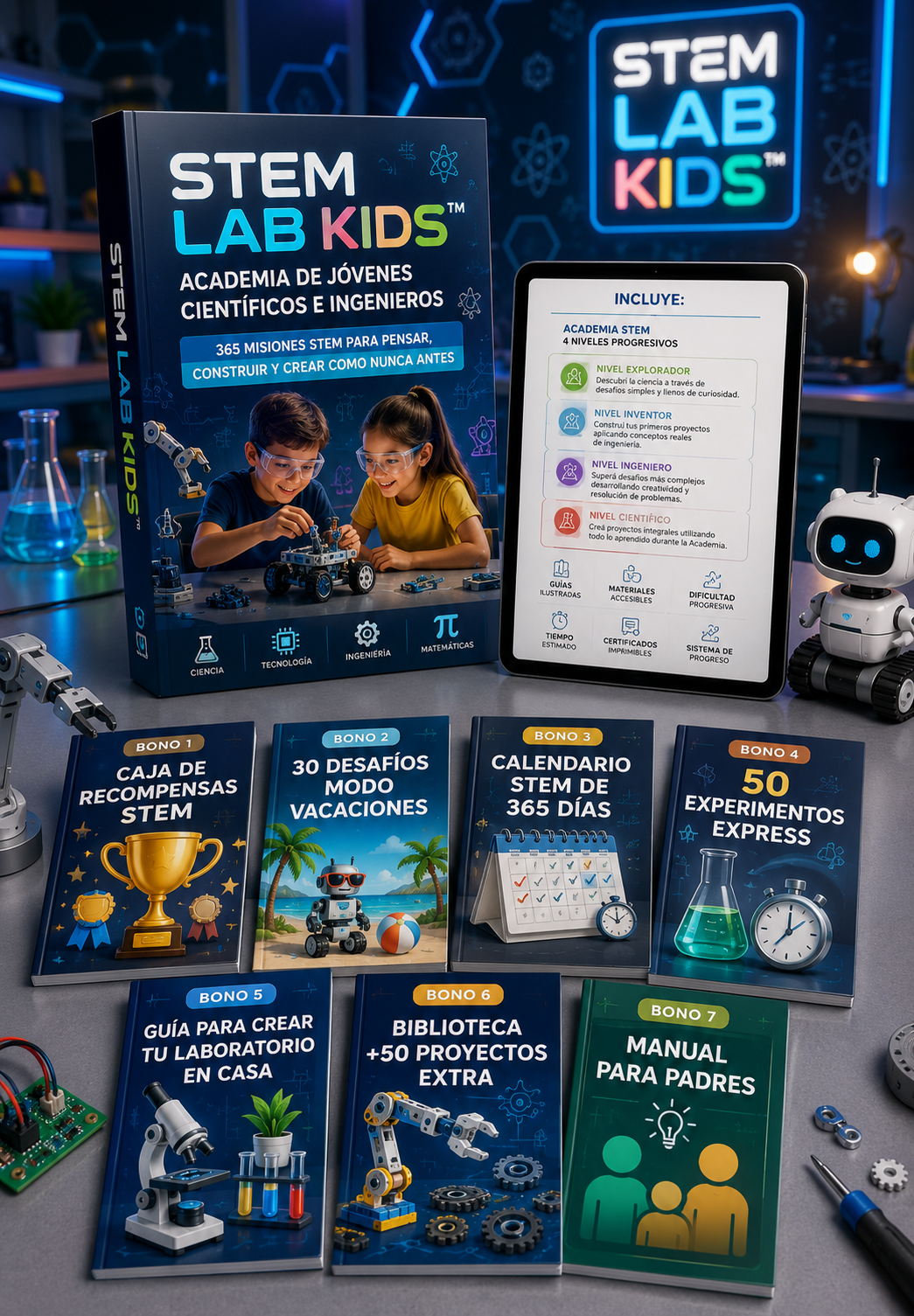 🧪STEM LAB KIDS™: La Academia de Jóvenes Científicos e Ingenieros para aprender jugando