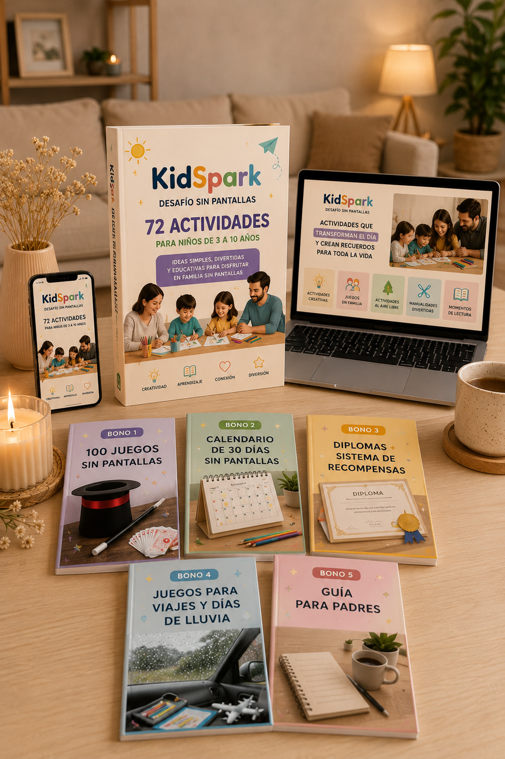 🚀KidSpark | Desafío Sin Pantallas (Kit Completo)